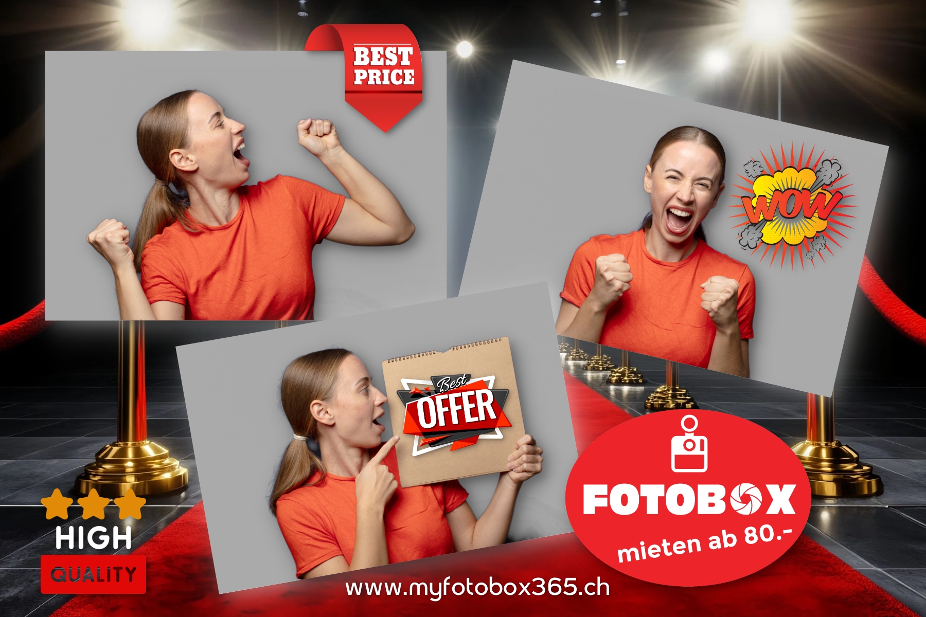 FOTOBOX mieten: Fotobox, Fotos in Profiqualität, Unlimitierte Fotoaufnahmen, Fotos kostenlos als Datei, inkl. Elinchrom D-Lite RX4 Blitzkopf, Support, Live Fotogalerie mit QR-Code (WLAN nötig), inkl. Lieferung, Auf- und Abbau - für 80.- CHF, exkl. Fotodrucker  (weiter zusätzliche Optionen, wie Hintergrund, Fotodrucker, div. Print-Package etc. möglich, siehe unten ...)